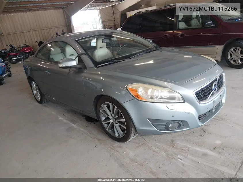 2011 Volvo C70 T5 (Fleet Only)/T5 (Retail Only) VIN: YV1672MC1BJ115266 Lot: 45546511