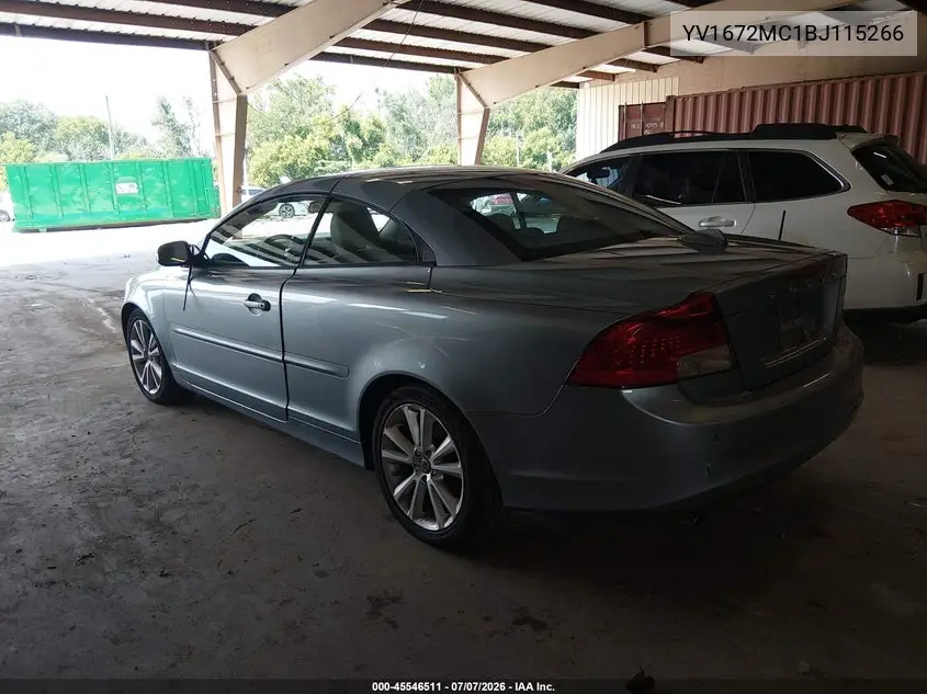 2011 Volvo C70 T5 (Fleet Only)/T5 (Retail Only) VIN: YV1672MC1BJ115266 Lot: 45546511
