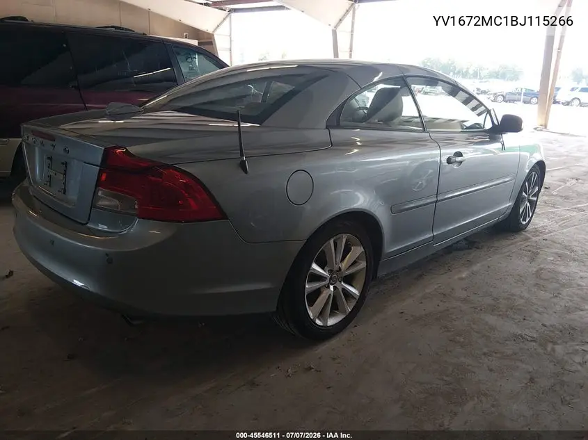 2011 Volvo C70 T5 (Fleet Only)/T5 (Retail Only) VIN: YV1672MC1BJ115266 Lot: 45546511