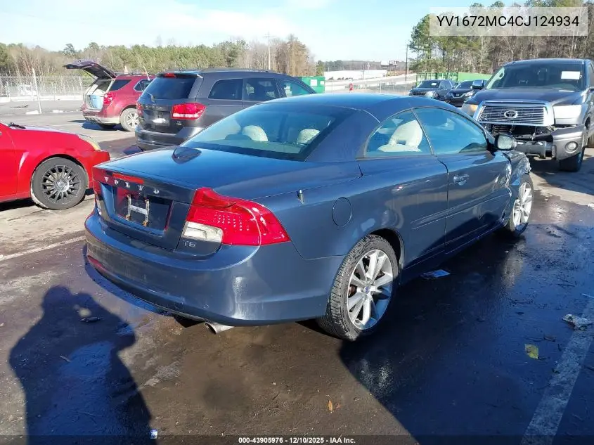 2012 Volvo C70 T5 VIN: YV1672MC4CJ124934 Lot: 43905976