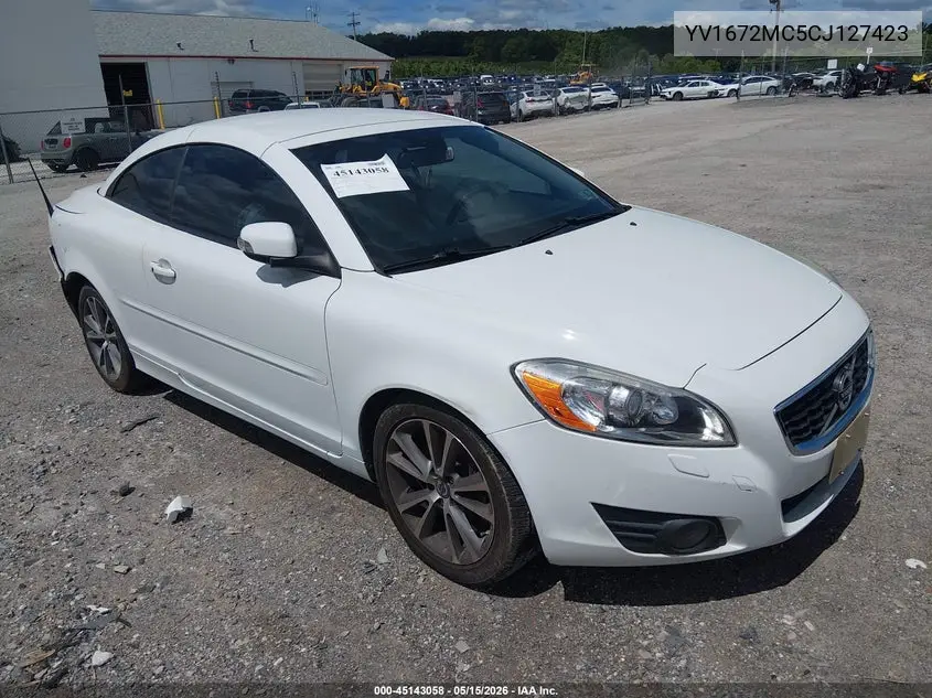 2012 Volvo C70 T5 VIN: YV1672MC5CJ127423 Lot: 45143058