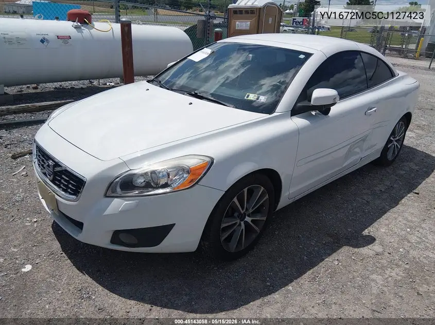 2012 Volvo C70 T5 VIN: YV1672MC5CJ127423 Lot: 45143058