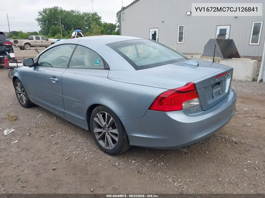 2012 Volvo C70 T5/T5 Platinum/T5 Premier Plus VIN: YV1672MC7CJ126841 Lot: 45449978