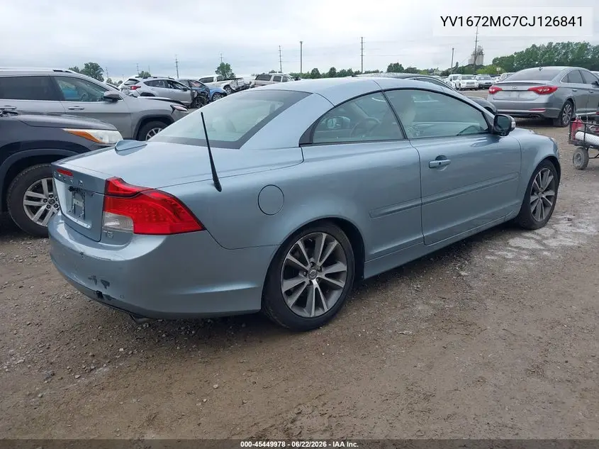 2012 Volvo C70 T5/T5 Platinum/T5 Premier Plus VIN: YV1672MC7CJ126841 Lot: 45449978