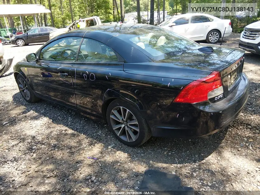 2013 Volvo C70 T5 VIN: YV1672MC8DJ138143 Lot: 45141488