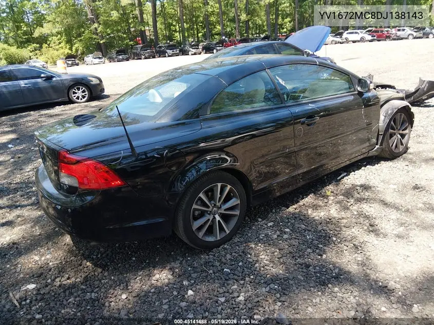 2013 Volvo C70 T5 VIN: YV1672MC8DJ138143 Lot: 45141488