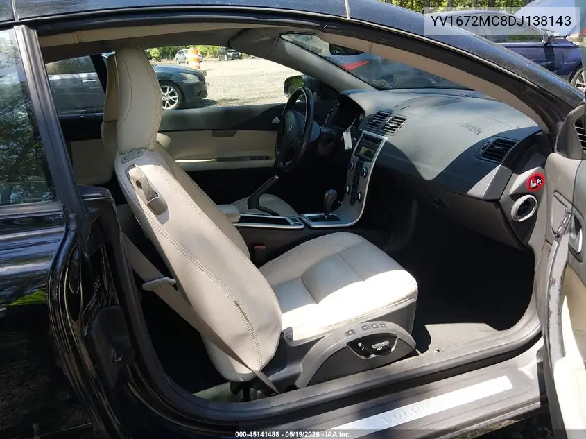 2013 Volvo C70 T5 VIN: YV1672MC8DJ138143 Lot: 45141488