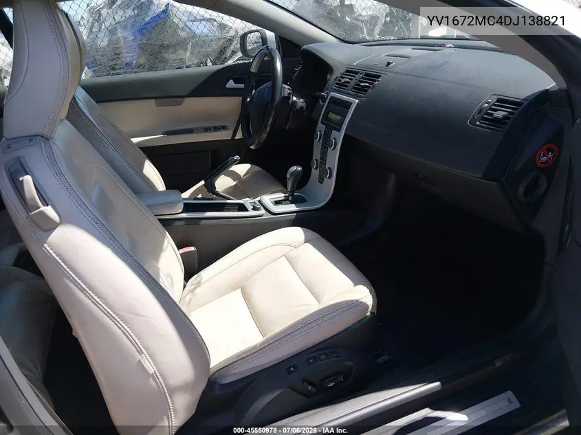 2013 Volvo C70 T5 VIN: YV1672MC4DJ138821 Lot: 45550978