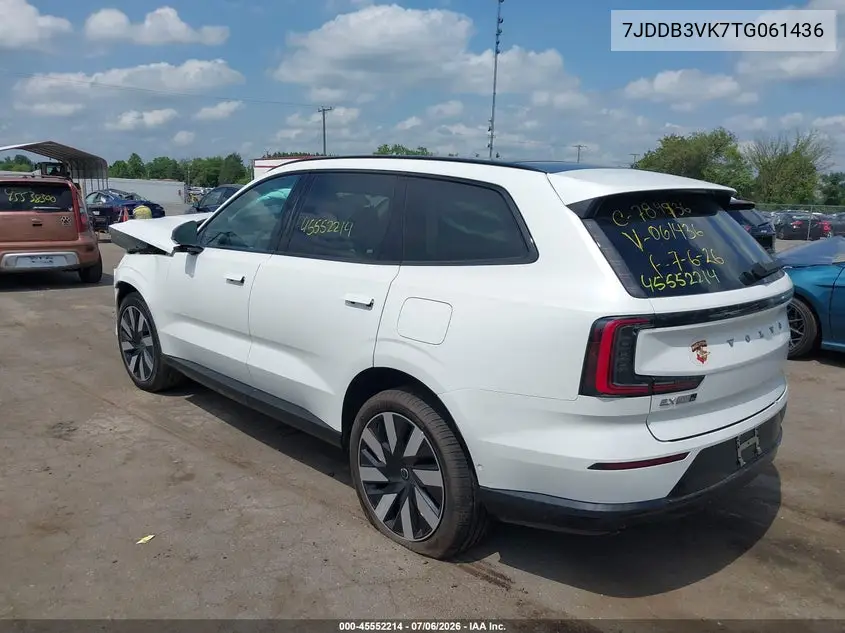 2026 Volvo Ex90 VIN: 7JDDB3VK7TG061436 Lot: 45552214