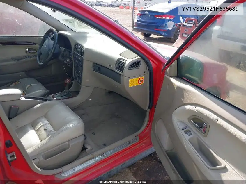 2001 Volvo S40 A/Sport Edition VIN: YV1VS29521F635689 Lot: 43291801