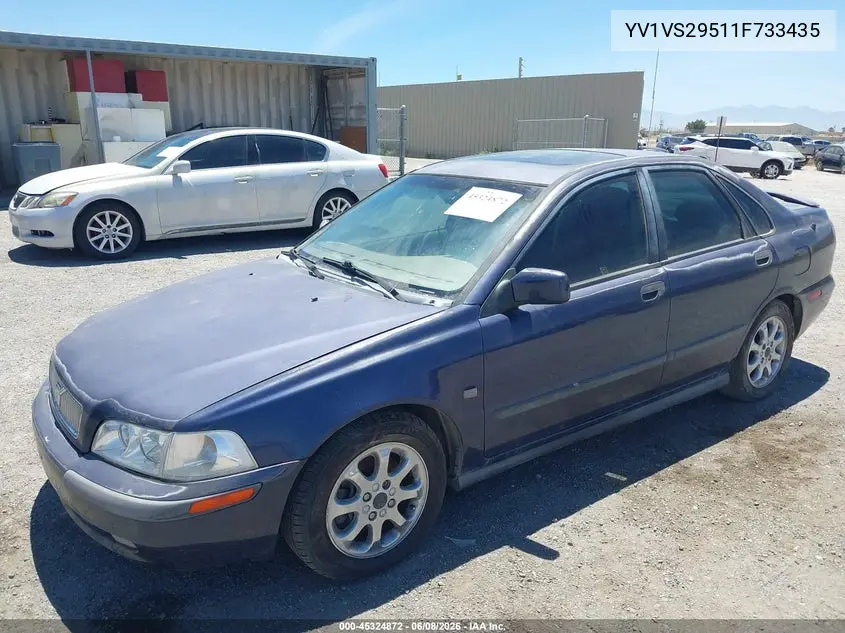 2001 Volvo S40 A/Sport Edition VIN: YV1VS29511F733435 Lot: 45324872