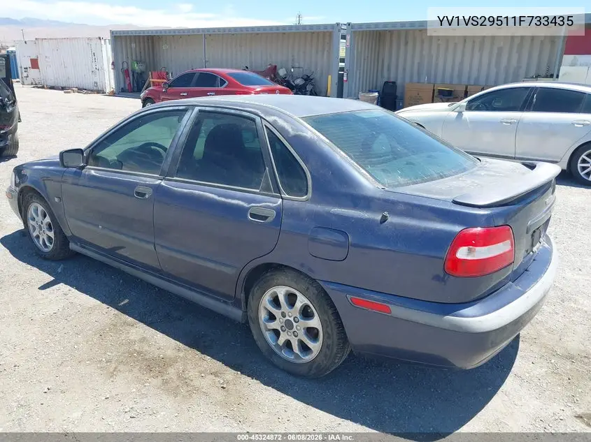 2001 Volvo S40 A/Sport Edition VIN: YV1VS29511F733435 Lot: 45324872