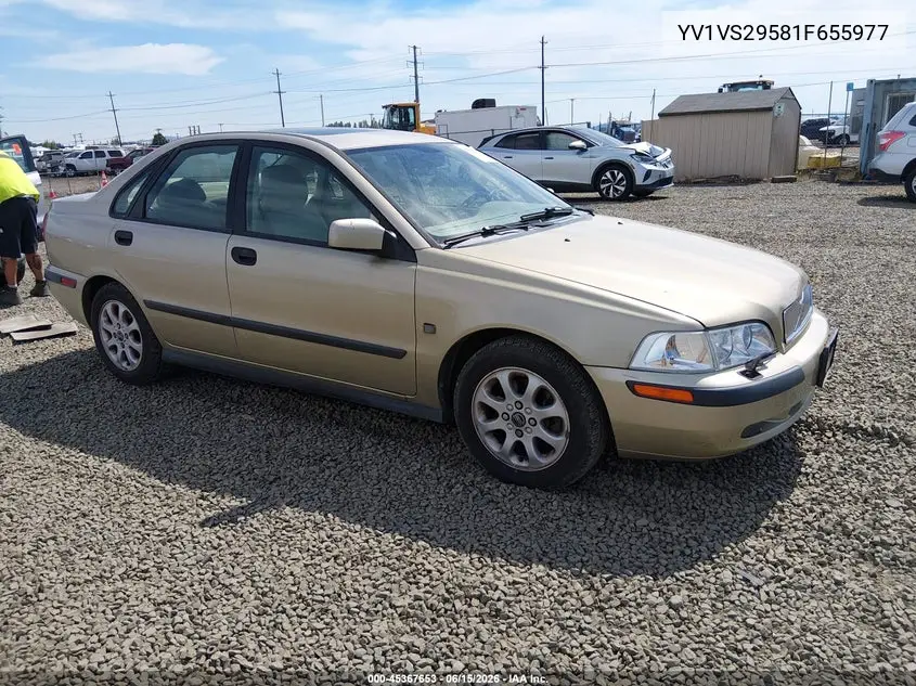 2001 Volvo S40 A/Sport Edition VIN: YV1VS29581F655977 Lot: 45367653