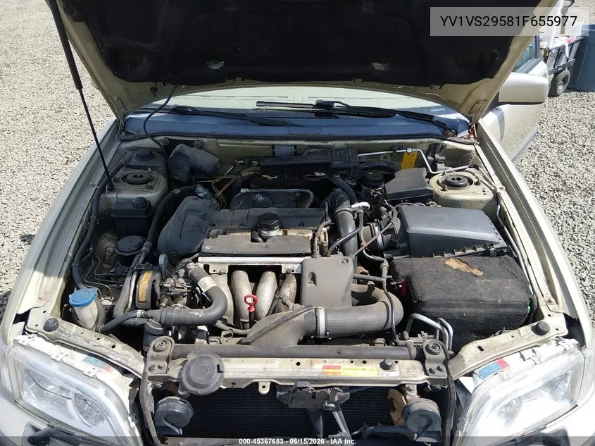 2001 Volvo S40 A/Sport Edition VIN: YV1VS29581F655977 Lot: 45367653