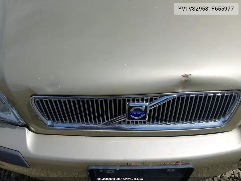 2001 Volvo S40 A/Sport Edition VIN: YV1VS29581F655977 Lot: 45367653