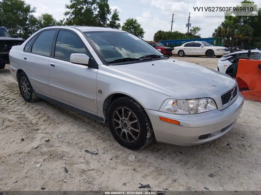 2003 Volvo S40 A VIN: YV1VS27503F969810 Lot: 45684015