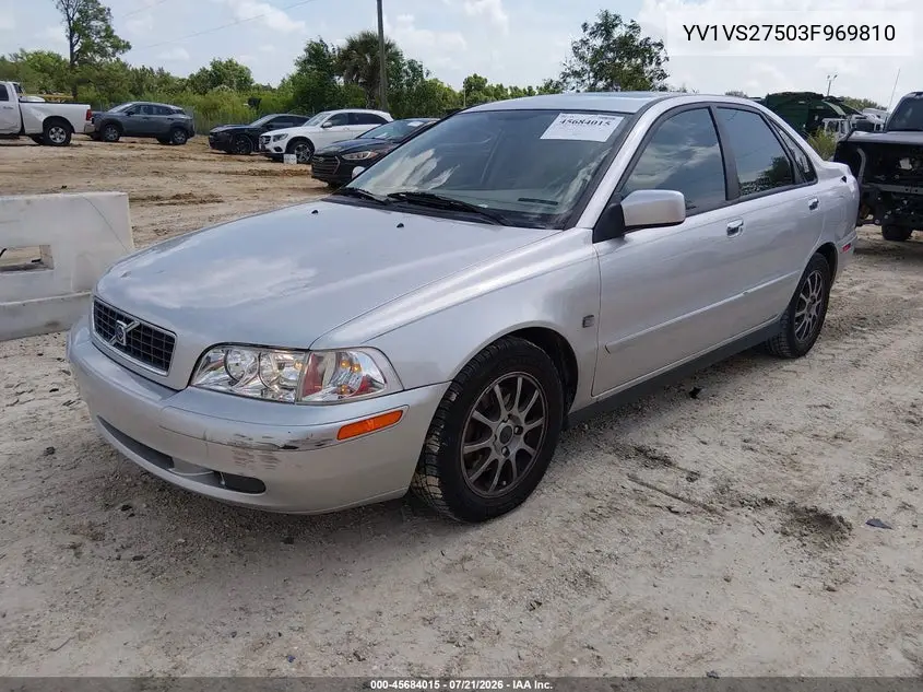2003 Volvo S40 A VIN: YV1VS27503F969810 Lot: 45684015