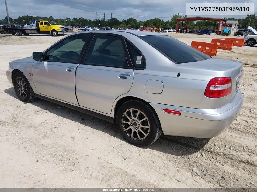 2003 Volvo S40 A VIN: YV1VS27503F969810 Lot: 45684015