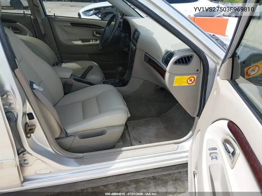 2003 Volvo S40 A VIN: YV1VS27503F969810 Lot: 45684015