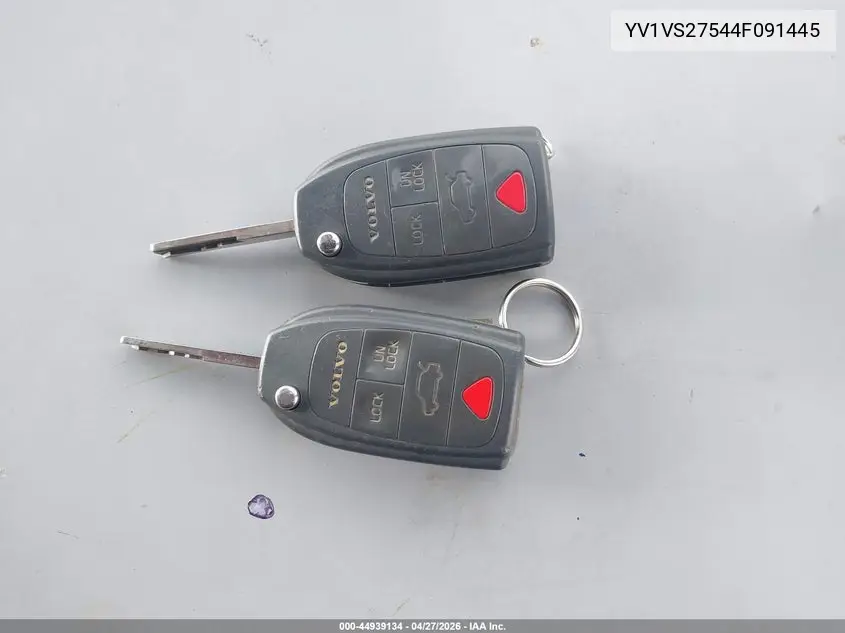 2004 Volvo S40 A/Lse VIN: YV1VS27544F091445 Lot: 44939134