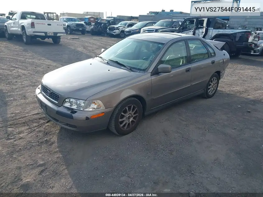2004 Volvo S40 A/Lse VIN: YV1VS27544F091445 Lot: 44939134