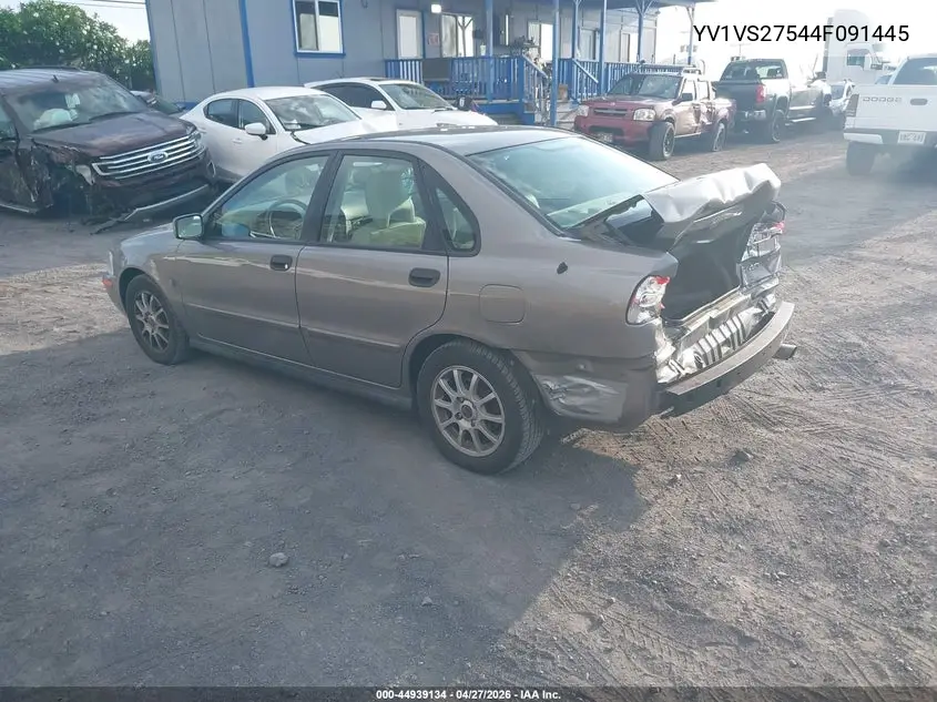 2004 Volvo S40 A/Lse VIN: YV1VS27544F091445 Lot: 44939134