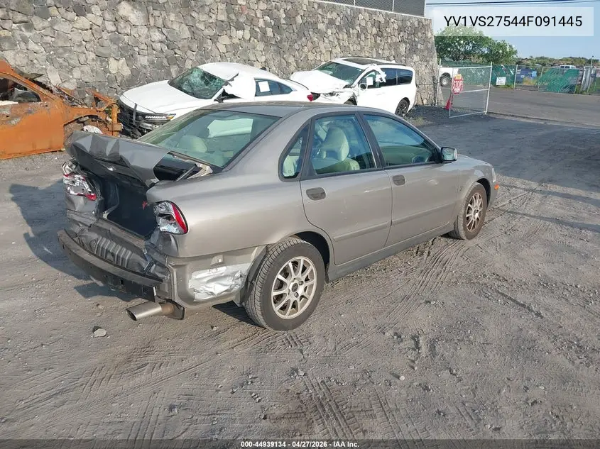 2004 Volvo S40 A/Lse VIN: YV1VS27544F091445 Lot: 44939134