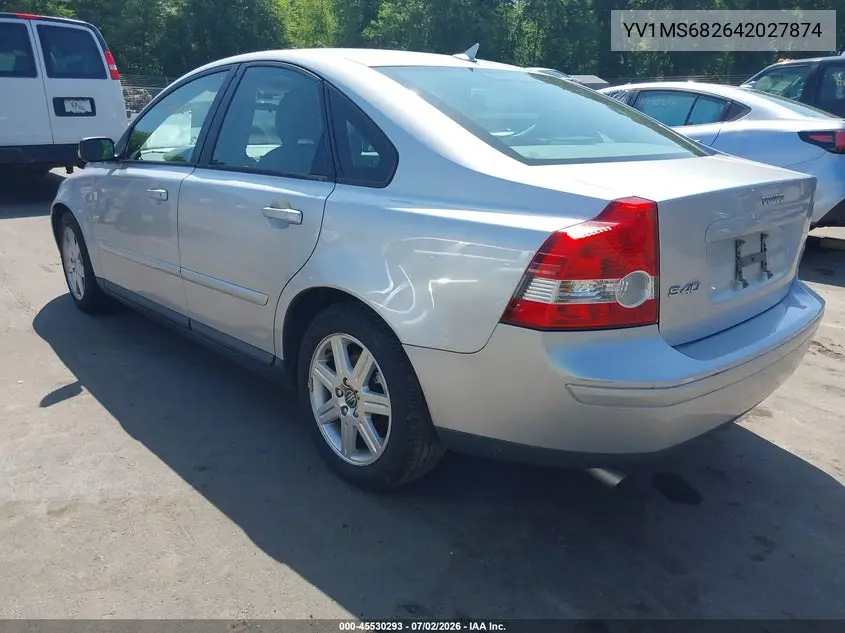 2004 Volvo S40 T5 VIN: YV1MS682642027874 Lot: 45530293
