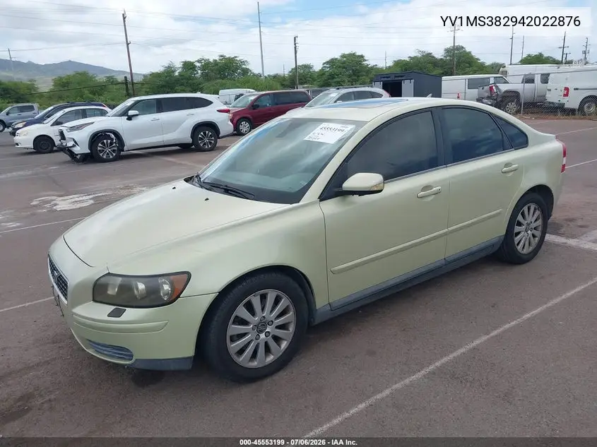 2004 Volvo S40 2.4I VIN: YV1MS382942022876 Lot: 45553199