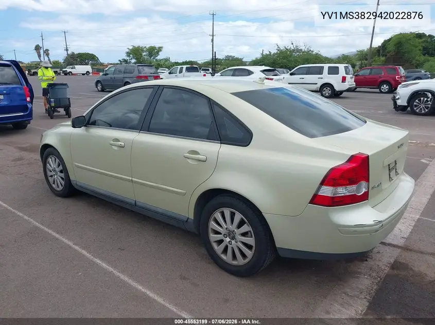 2004 Volvo S40 2.4I VIN: YV1MS382942022876 Lot: 45553199