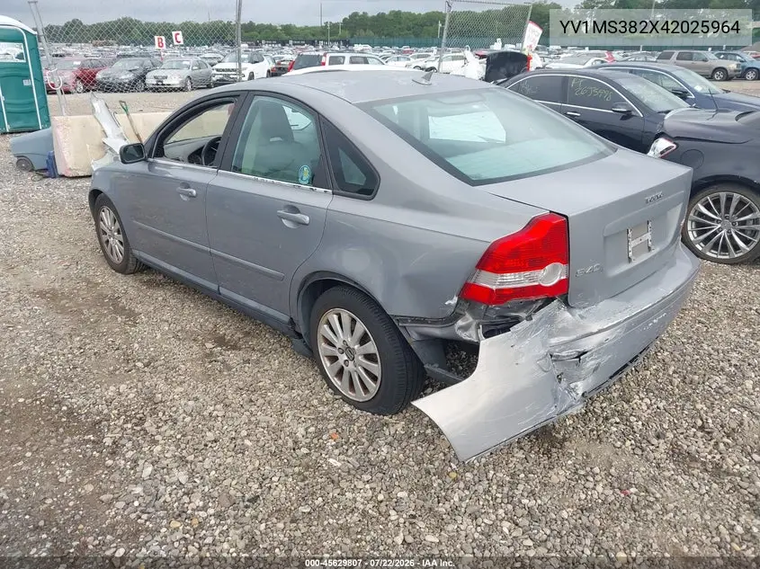 2004 Volvo S40 2.4I VIN: YV1MS382X42025964 Lot: 45629807