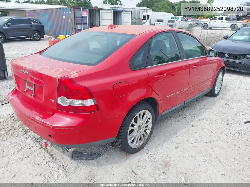 2005 Volvo S40 T5/T5 A Sr/T5 M/T5 M Sr VIN: YV1MS682252098720 Lot: 45332997
