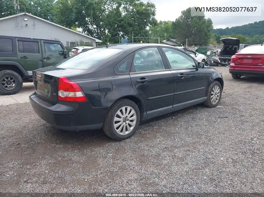 2005 Volvo S40 2.4I A/2.4I A Sr/2.4I M/2.4I M Sr VIN: YV1MS382052077637 Lot: 45415415
