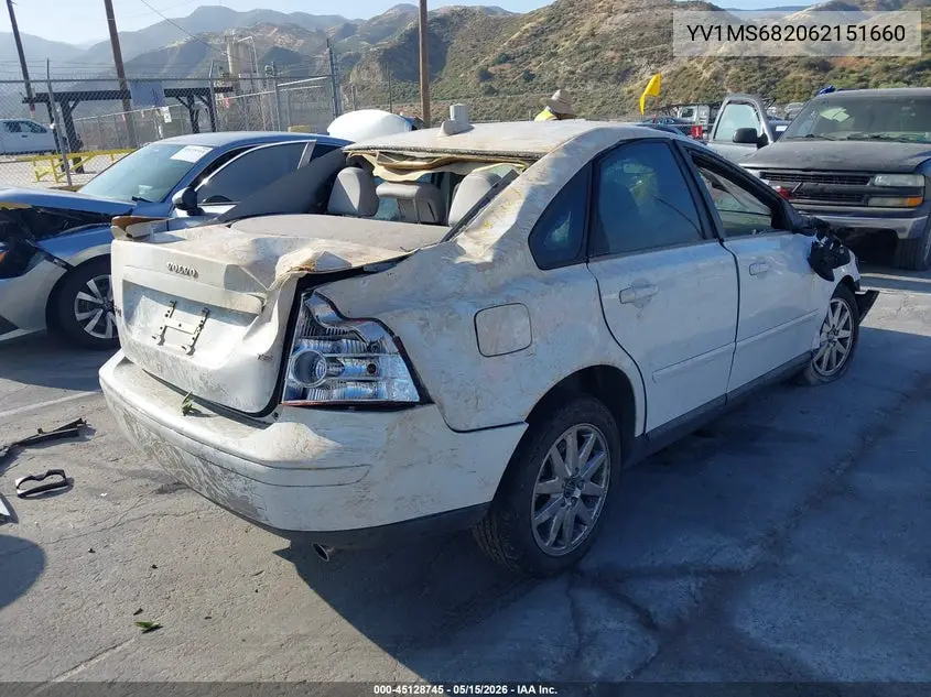 2006 Volvo S40 T5 VIN: YV1MS682062151660 Lot: 45128745