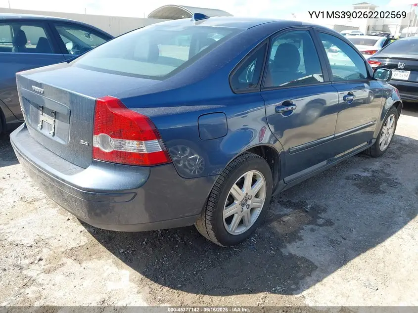 2006 Volvo S40 2.4I VIN: YV1MS390262202569 Lot: 45377142