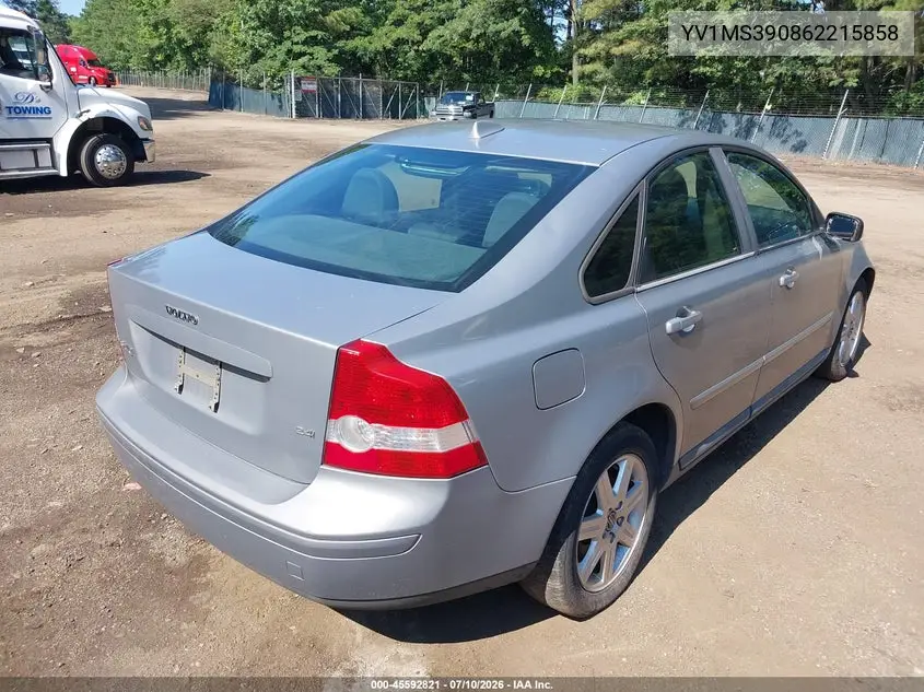 2006 Volvo S40 2.4I VIN: YV1MS390862215858 Lot: 45592821