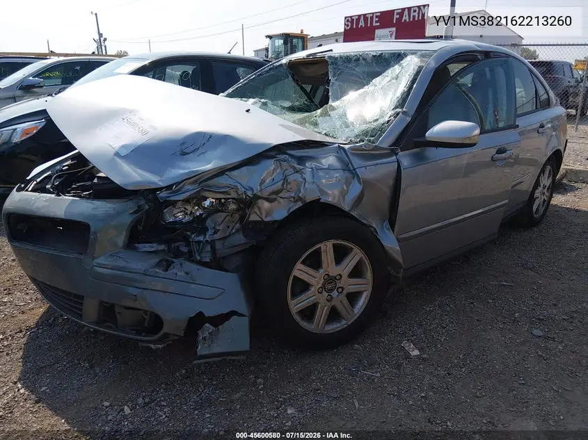 2006 Volvo S40 2.4I VIN: YV1MS382162213260 Lot: 45600580