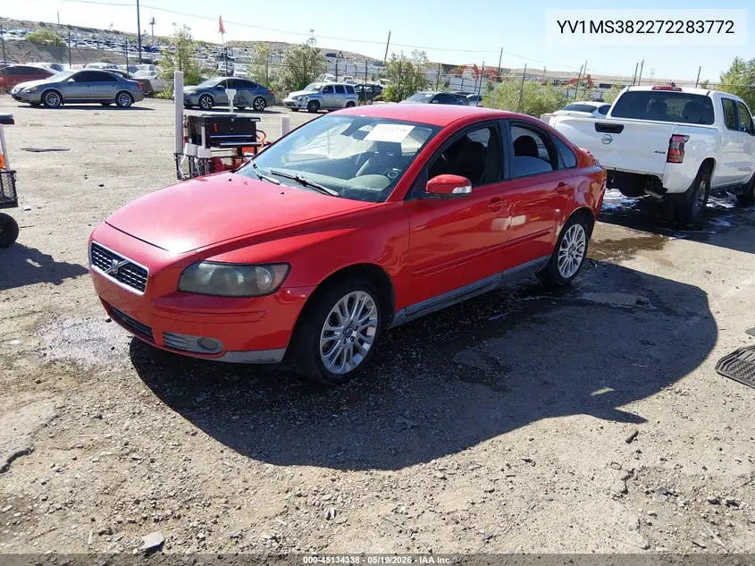2007 Volvo S40 2.4I VIN: YV1MS382272283772 Lot: 45134338