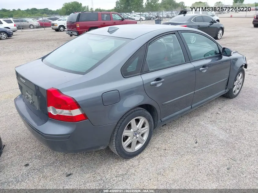 2007 Volvo S40 2.4I VIN: YV1MS382572265220 Lot: 45205101