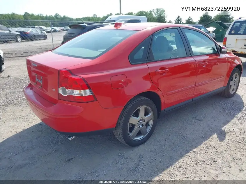 2007 Volvo S40 T5 VIN: YV1MH682372259920 Lot: 45308773