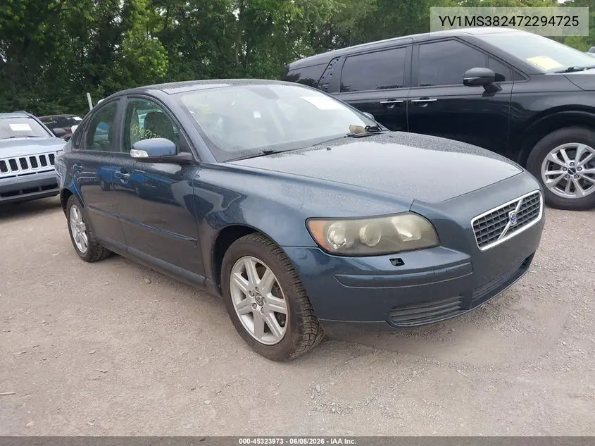 2007 Volvo S40 2.4I VIN: YV1MS382472294725 Lot: 45323973