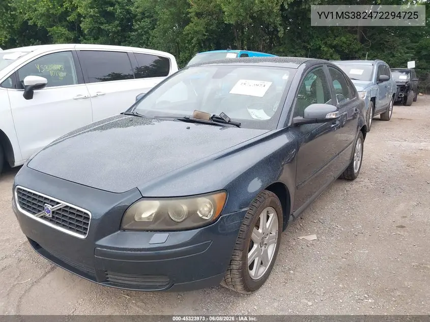 2007 Volvo S40 2.4I VIN: YV1MS382472294725 Lot: 45323973
