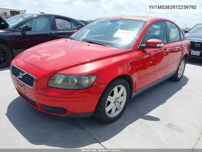 2007 Volvo S40 2.4I VIN: YV1MS382972259792 Lot: 45517805