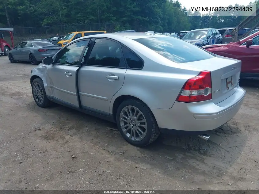 2007 Volvo S40 T5 VIN: YV1MH682372294439 Lot: 45564549