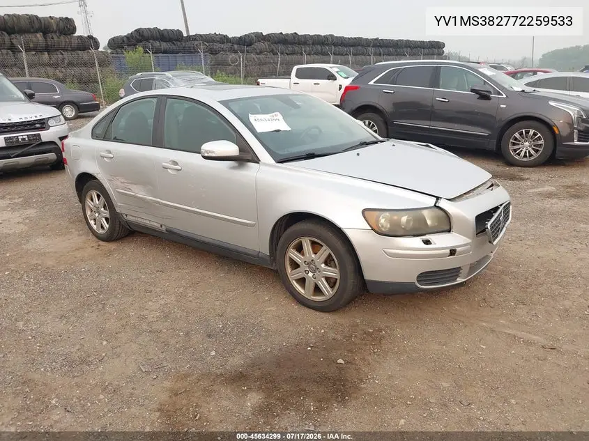 2007 Volvo S40 2.4I VIN: YV1MS382772259533 Lot: 45634299