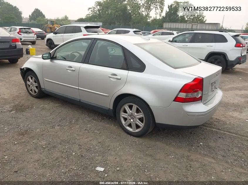 2007 Volvo S40 2.4I VIN: YV1MS382772259533 Lot: 45634299