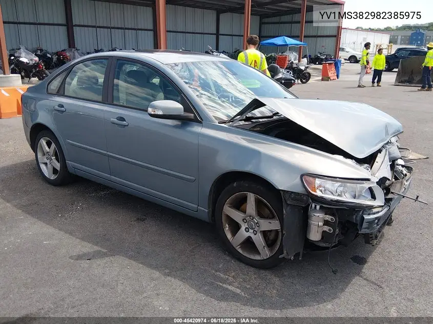 2008 Volvo S40 2.4L/2.4L W/Snrf VIN: YV1MS382982385975 Lot: 45420974