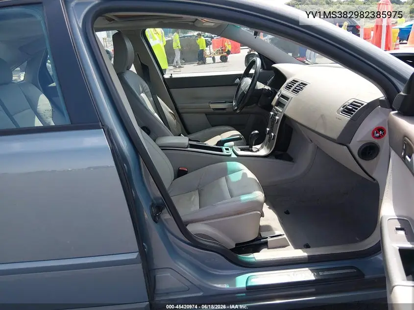 2008 Volvo S40 2.4L/2.4L W/Snrf VIN: YV1MS382982385975 Lot: 45420974