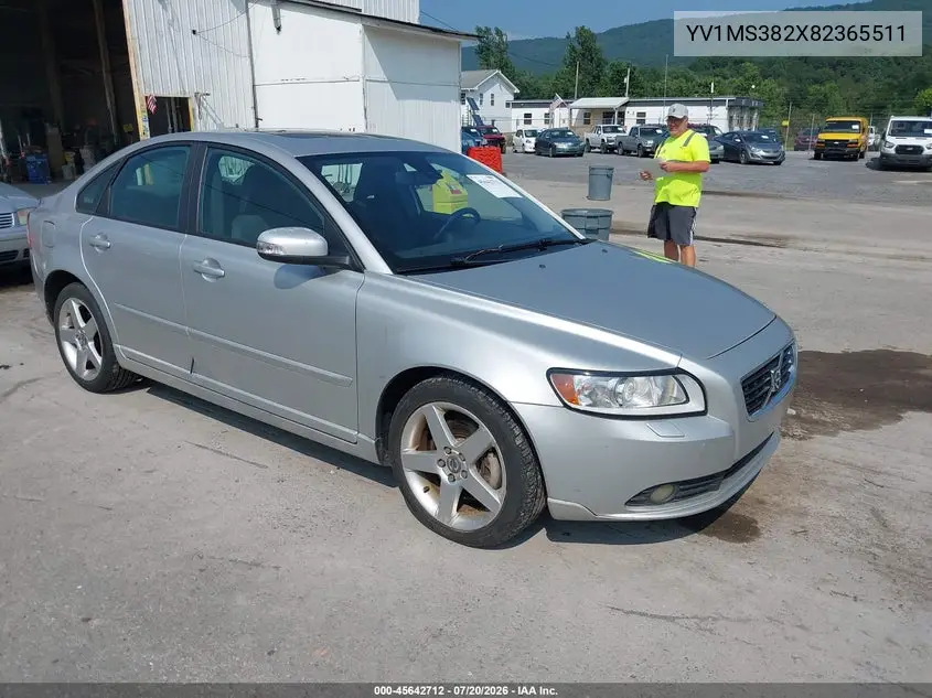 2008 Volvo S40 2.4L/2.4L W/Snrf VIN: YV1MS382X82365511 Lot: 45642712