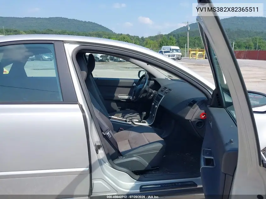 2008 Volvo S40 2.4L/2.4L W/Snrf VIN: YV1MS382X82365511 Lot: 45642712